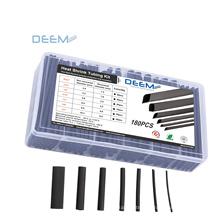 DEEM Different size black waterproof anti-slip heat shrink tube with box